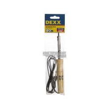 Паяльник с деревянной рукояткой, конус Dexx 55416-40 (40Вт)