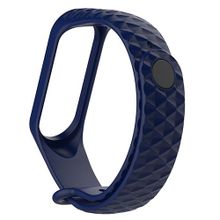 Xiaomi Ремешок для Xiaomi mi Band 3 рифленый dark blue