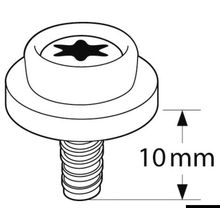 Osculati Bottoni universali CAF-COMPO crema filetto corto, 10.502.21