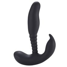  Черный стимулятор простаты Anal Pleasure Dual Vibrating Prostate Stimulator - 13,5 см.