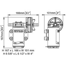 Marco Электрическая топливная помпа Marco UP8-P 16409113 24 В 10 л мин 4 бар для перекачки воды и жидких добавок для двигателей