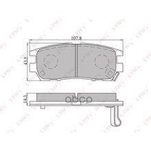 Колодки Тормозные Дисковые | Зад | LYNXauto арт. BD5502