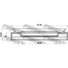 Сальник Привода Bmw X5 E53 1999-2006 44*67*10*15.7 Мм Febest арт. 95PES44671016C