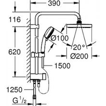 Душевая стойка Grohe New Tempesta Cosmopolitan 27394001