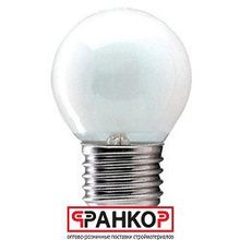 Лампа накал. Philips P45 40W E27 FR шарик матовый