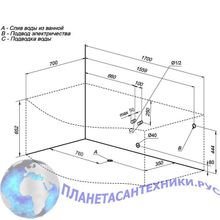 Акриловая ванна Aquanet Nicol 170x85 L