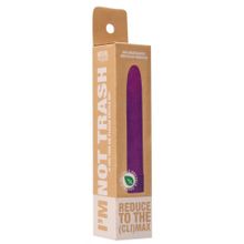 Фиолетовый эко-вибромассажер Natural Pleasure - 17,7 см. (229454)
