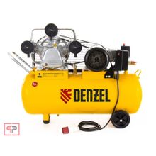 Denzel Компрессор масляный PC 3 100-504, ременный, производительность 504 л м, мощность 3 кВт Denzel