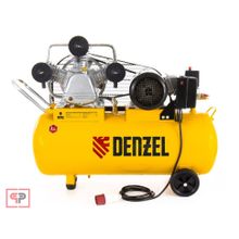 Denzel Компрессор масляный PC 3 100-504, ременный, производительность 504 л м, мощность 3 кВт Denzel