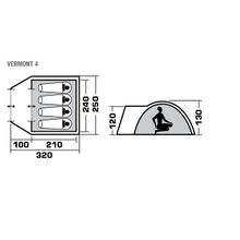 Trek Planet Палатка Trek Planet Vermont 4 (70111)