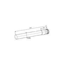 T4 Труба концевая с корзинкой D80 мм - 0,9м Protherm