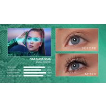 LAMEL PROFESSIONAL Тушь для ресниц удлиняющая с эффектом накладных ресниц Flash Lash by Natalina Mua