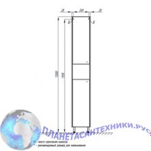 Пенал для ванны Акватон РОКО 1A106903RO01L левый