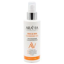 Гель очищающий с АНА и ВНА кислотами Aravia Laboratories AHA&BHA Cleansing Gel 150мл