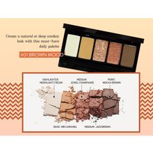 Тени для век набор Коричневые оттенки Cellnco Eye Love Shadow Palette Brown Mood