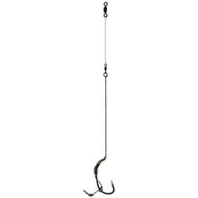 Крючки с поводками Mikado Carp Fine Line P07 "COMBI RIG" № 1   25 lbs   23 см.  ( 2 шт.)