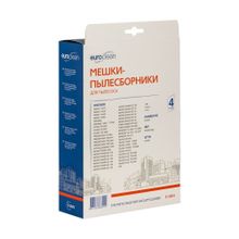 E-28 4 Мешки-пылесборники Euroclean синтетические для пылесоса, 4 шт