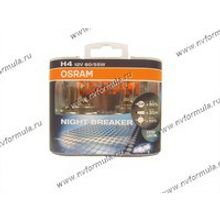 Лампа галоген 12V Н4 60 55W P43t OSRAM NIGHT BREAKER EURO +90% яркости 64193NBP2