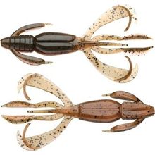 Приманка силиконовая Crazy Flapper 4.4", #438 Green Pumpkin Fire Keitech