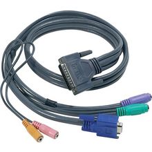 aten (cable db25m--hd15f md6f md6f 3.5f 3.5f 1.1m) 2l-1701s