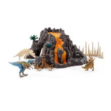 Schleich Гигантский вулкан и Т-рекс