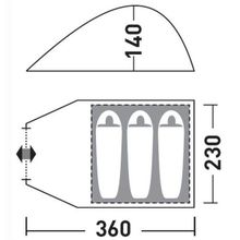 Палатка Greenell Керри 3 V3 (коричневый)