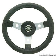 Osculati Delfino steering wheel black 310 mm, 45.158.10