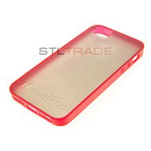 Силиконовый чехол Melkco Poly Frame для iPhone 5S Black Red