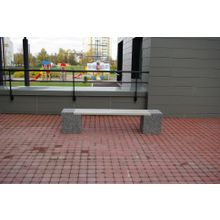 Бетонная скамейка ЕВРО2 с фактурой (Габбро диабаз)