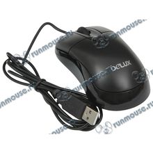 Оптическая мышь Delux "M312", 2кн.+скр., черный (USB) (ret) [135590]