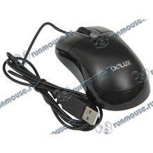 Оптическая мышь Delux "M312", 2кн.+скр., черный (USB) (ret) [135590]