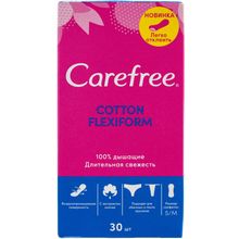 Carefree Cotton Flexiform с Экстрактом Хлопка 30 прокладок в пачке