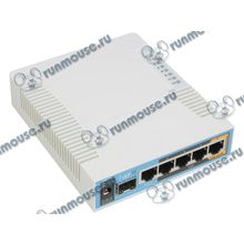 Беспроводной маршрутизатор MikroTik "hAP ac RB962UiGS-5HacT2HnT" WiFi + 4 порта LAN 1Гбит сек.+ 1 порт WAN 1Гбит сек. + 1 порт SFP (ret) [132822]