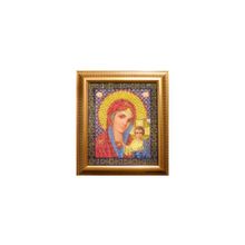 Икона вышитая бисером "Пресвятая Богородица Казанская"