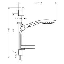 Душевой гарнитур Hansgrohe Raindance Select 150 3 jet (27803400) (90 см)