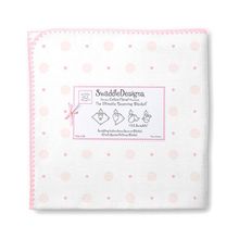 SwaddleDesigns Pastel Big Dot Little Dot розовая