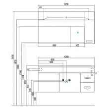 Тумба с раковиной Акватон Диор 120, 1A110601DR010