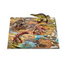 Schleich Пазлы с мини-динозаврами Заводь