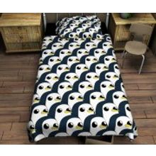 Постельное белье Пингвины из сатина  Евро Макси NEWTONE