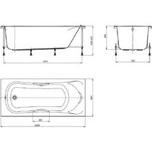 Акриловая ванна Roca Becool 180x80