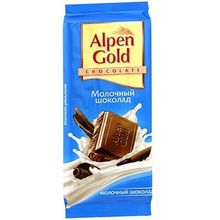 Шоколад Alpen gold молочный 90гр (5шт)
