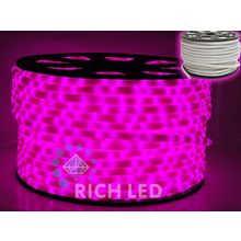 Rich LED RL-DL-2WHM-100-240-P Дюралайт, 50 м, молочный, розовый, 220 В, пост свечение
