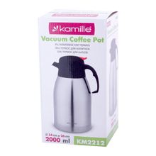 Термос конференция Kamille 2000ml. из нержавеющей стали с пластиковой крышкой