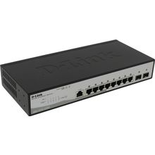 Коммутатор   D-Link   DGS-1210-10 ME  A1A   Управляемый коммутатор (8UTP  10 100 1000Mbps  +  2SFP)