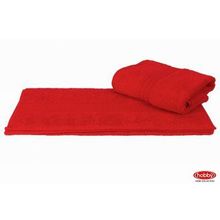 Махровое полотенце 70x140 "RAINBOW", гранатовый, 100% Хлопок