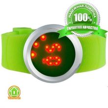 Ультратонкие силиконовые LED часы Nexer G1218 фиолетовые