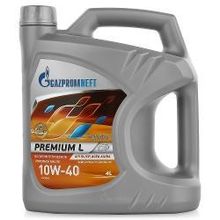 Моторное масло Gazpromneft Premium L 10W40 SL CF, 4л полусинтетическое, 2389900125