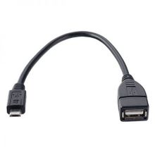 Адаптер OTG USB 2.0 Af - micro B, 0.2 м, черный, Perfeo (U4202)