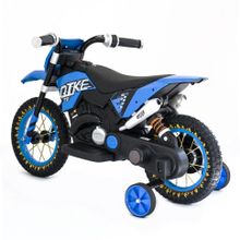 Детский кроссовый электромотоцикл Qike TD Blue 6V - QK-3058-BLUE