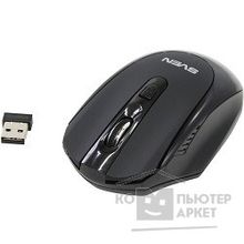 Sven RX-315 Wireless Black USB, BlueLED, 3+1 колесо прокрутки , 800 1200 1600 dpi, симметричная